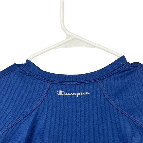 Champion Muscle T-Shirt Sleeveless Sport Double Dry Blue Men's Size MGUC - Picture 7 of 9